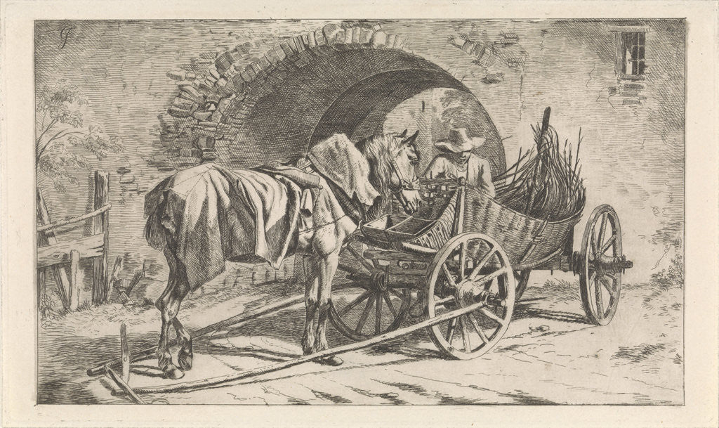 Detail of Sedan at a gate by George Jooss
