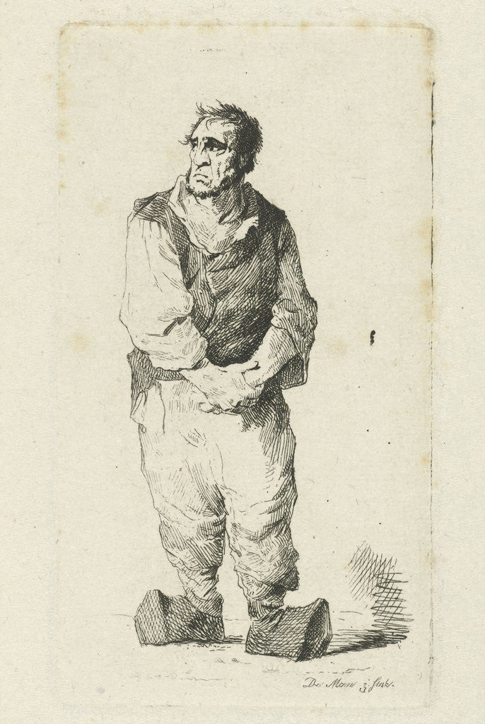 Detail of Man clogs by Anthonie Willem Hendrik Nolthenius de Man