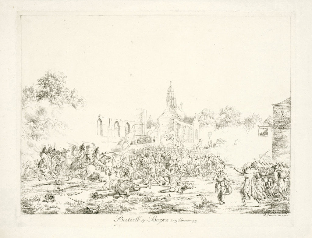 Detail of Battle of Bergen, September 19, 1799 by Pieter Gerardus van Os