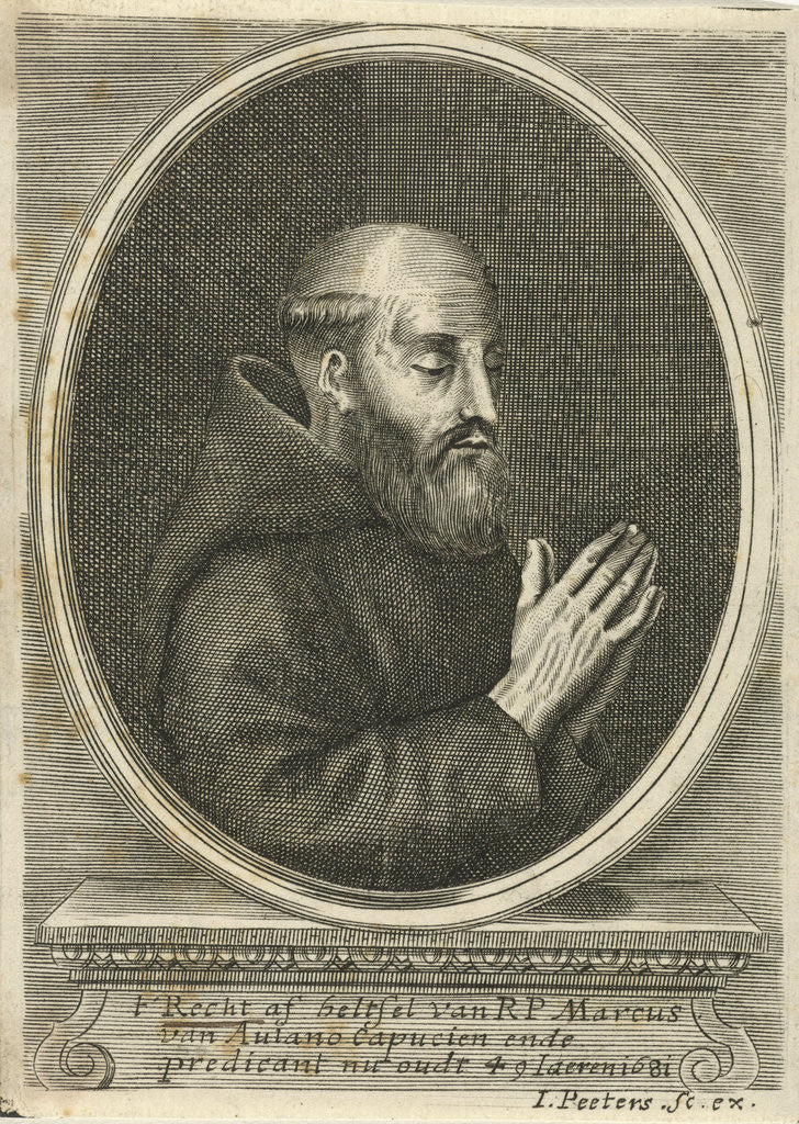 Detail of Portrait of Marcus Aulano by Jacob Peeters