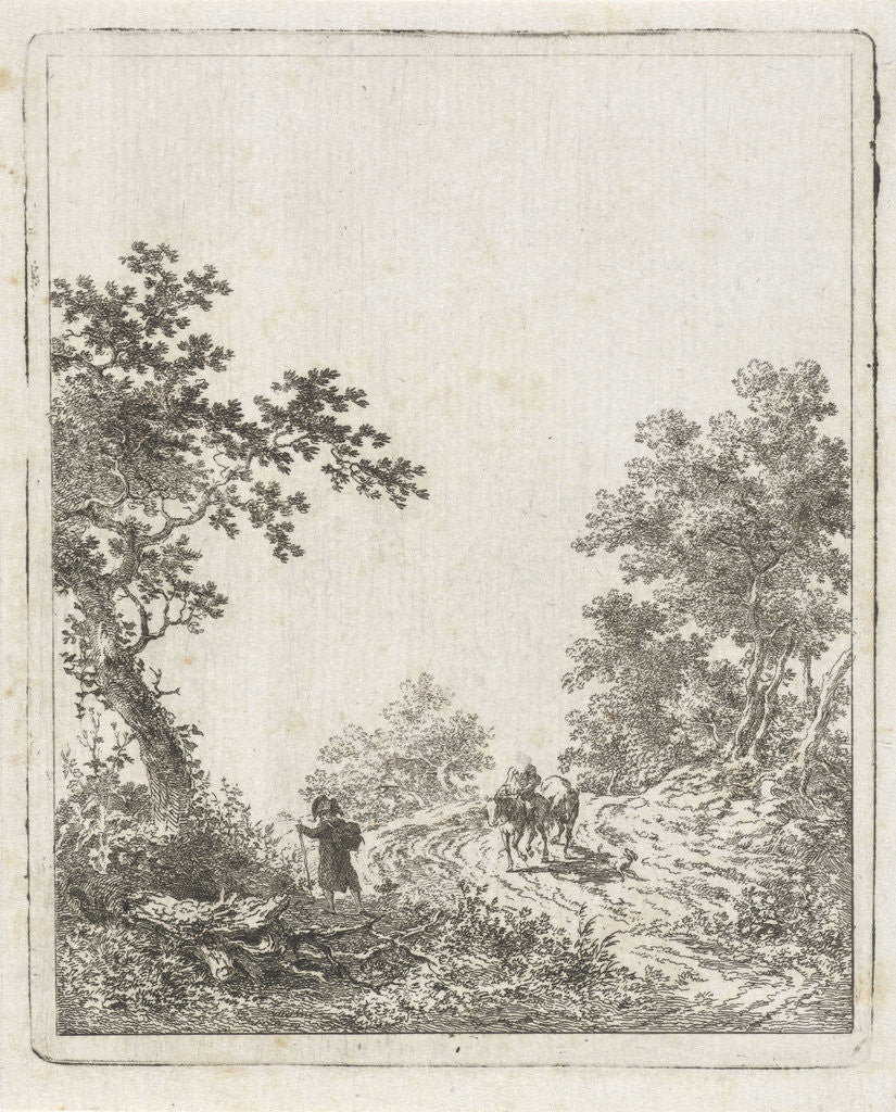 Detail of Forest path with figures by Dirk Langendijk