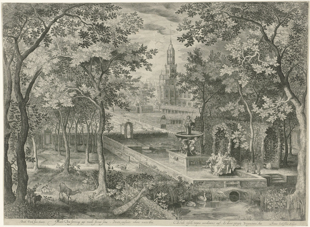 Detail of Susanna and the Elders by Jan van Londerseel