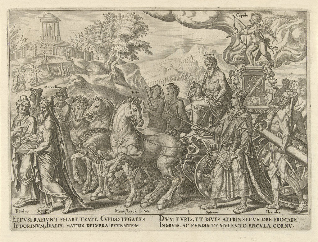 Detail of Triumph of Love, Philips Galle by Hadrianus Junius