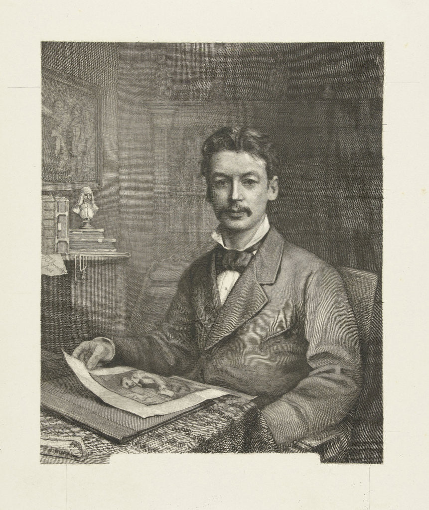 Detail of Portrait of Adrian Daniel de Vries Abzn. by Petrus Johannes Arendzen