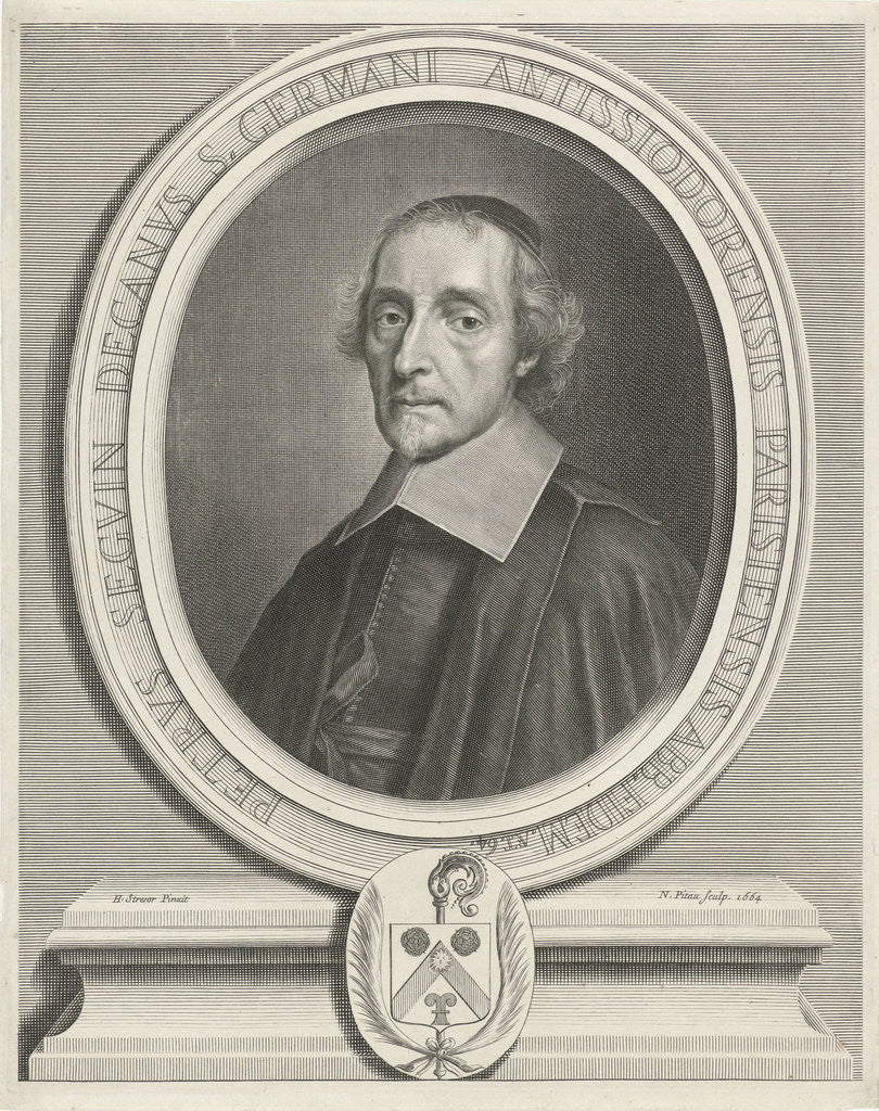 Detail of Portrait of Pierre Séguin by Nicolas Pitau I