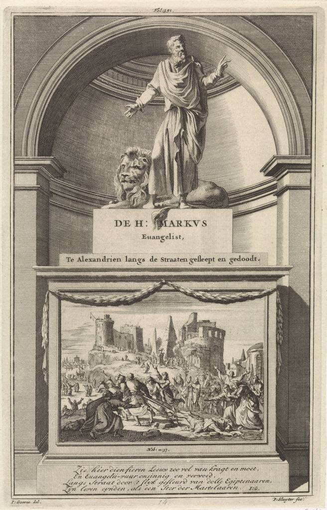 Detail of Mark the Evangelist by François Halma