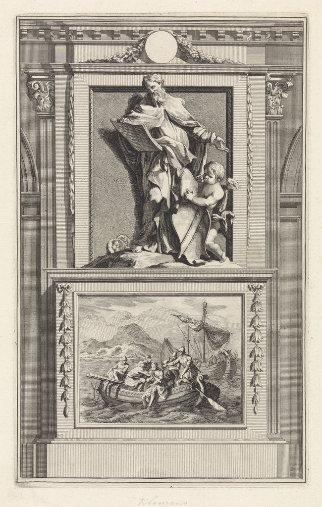 Detail of H. Clement of Rome, Church Father by Zacharias Chatelain II