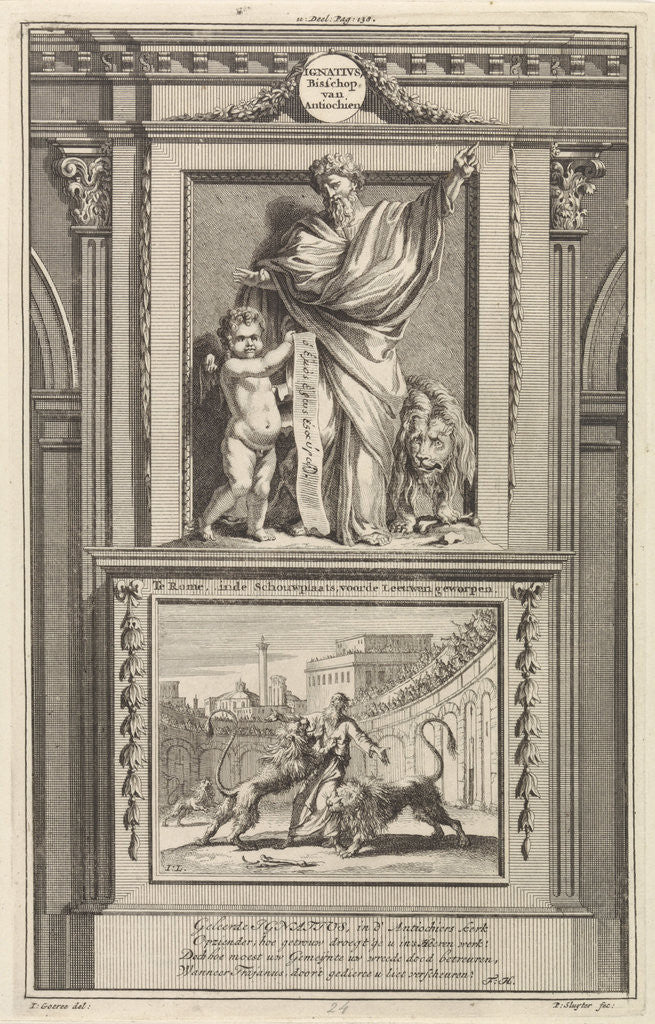 Detail of St. Ignatius of Antioch, apostolic Father by Zacharias Chatelain II