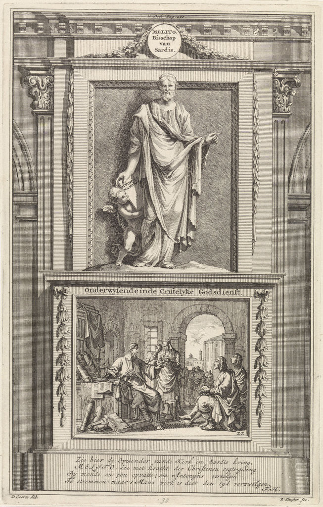 Detail of H. Melito of Sardis, Church Father by Zacharias Chatelain II