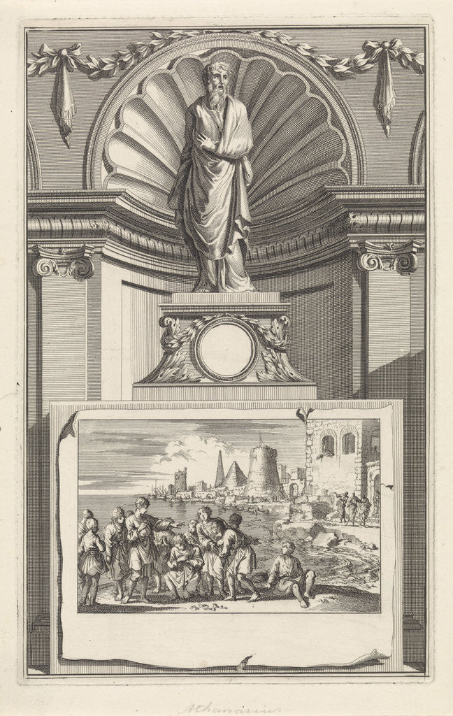 Detail of St. Athanasius of Alexandria, Church Father by Zacharias Chatelain II