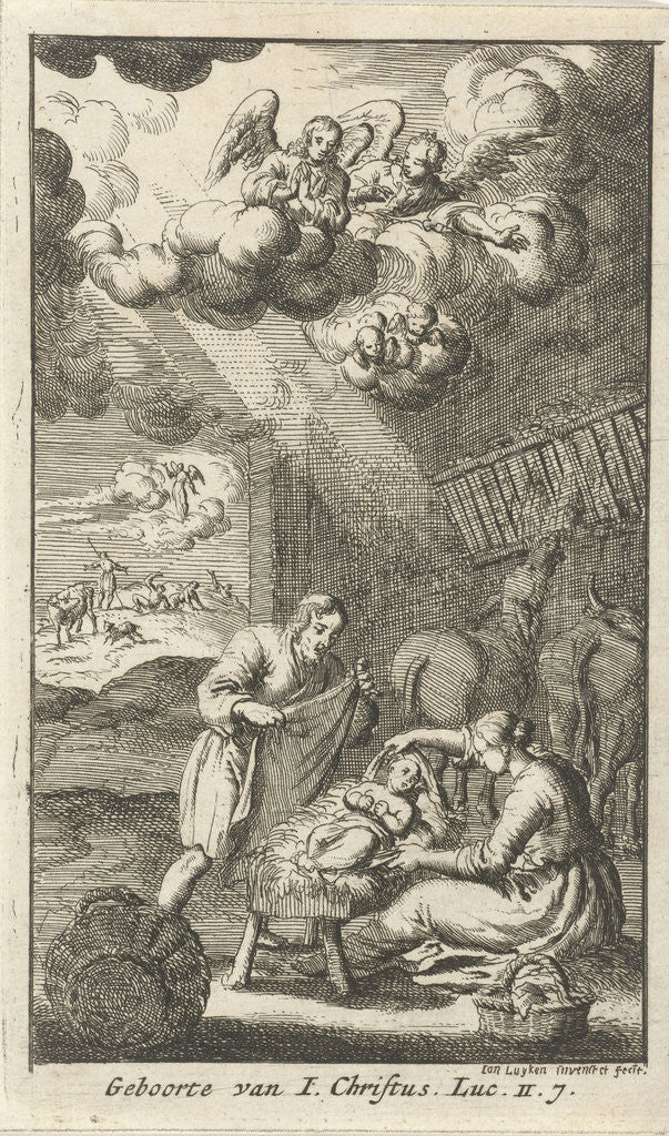 Detail of Nativity by Jan Luyken