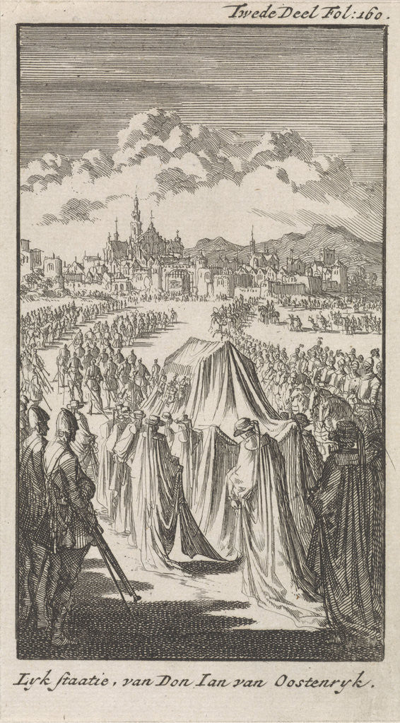 Detail of Funeral procession of Don Juan of Austria, 1574 by Engelbrecht Boucquet