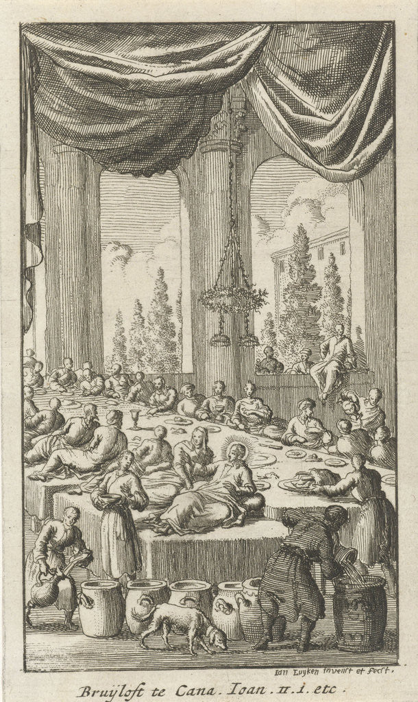 Detail of Wedding at Cana by Jan Luyken