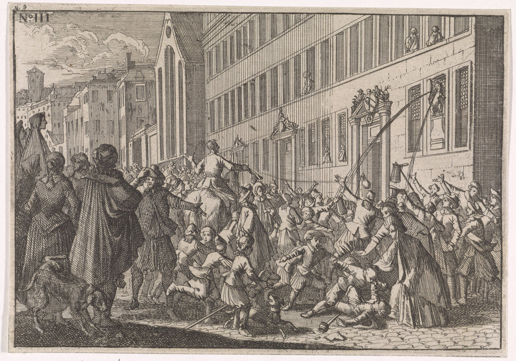 Detail of public proclamation of the treaties concluded at Nuremberg Germany by Johann David Zunnern
