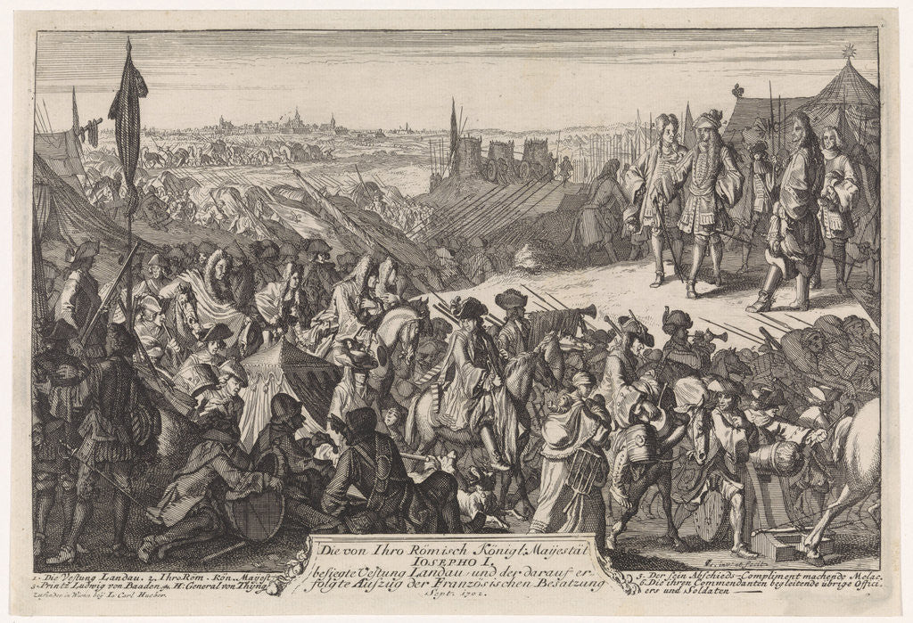 Detail of Taking of Landau Germany by I. C. Hueber
