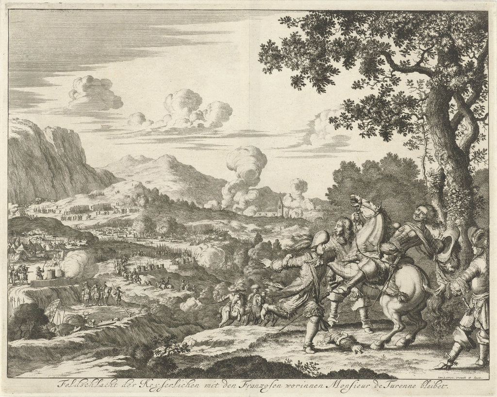 Detail of Sasbach battle by Jacob van Meurs
