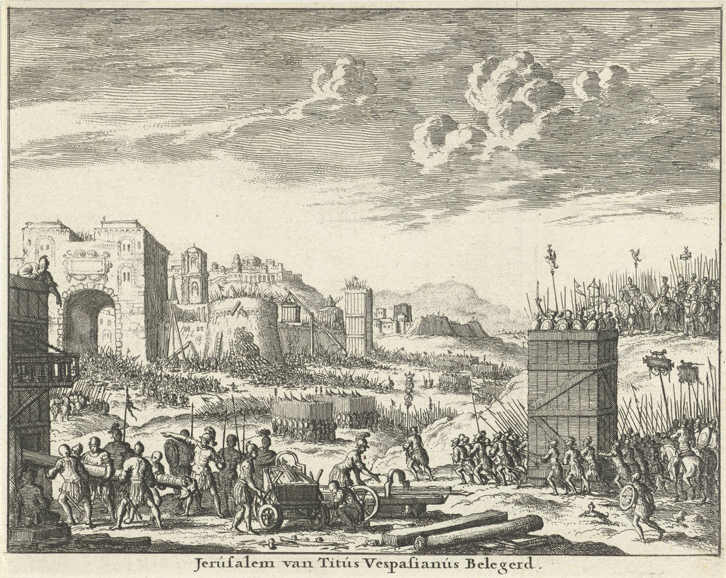Detail of Jerusalem besieged by Titus (variant A) by Willem Goeree