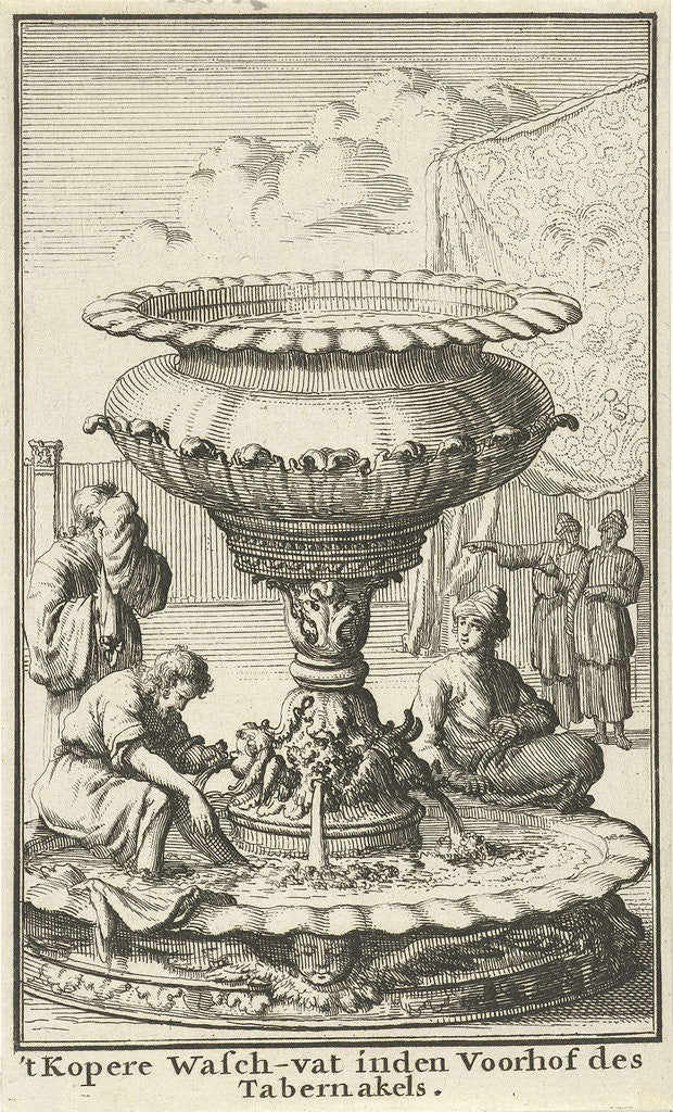 Detail of Copper laver or wash basin in the court of the Tabernacle by Willem Goeree