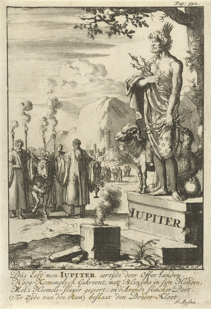 Detail of Statue of Jupiter by Jan Luyken
