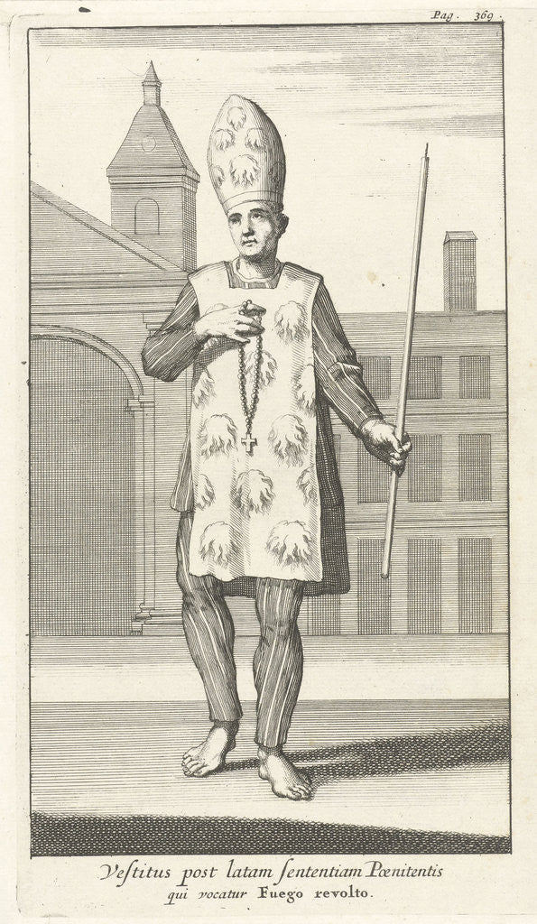 Detail of Convicted in sackcloth by Henricus Wetstein