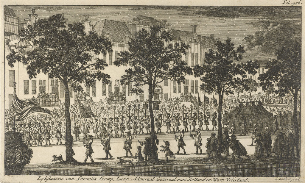 Detail of Cornelis Tromp by Timotheus ten Hoorn