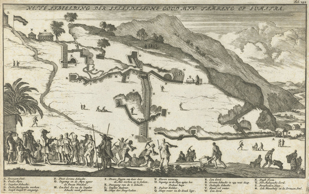 Detail of Goldmine Tambang to Sumatra Indonesia by Willem van de Water