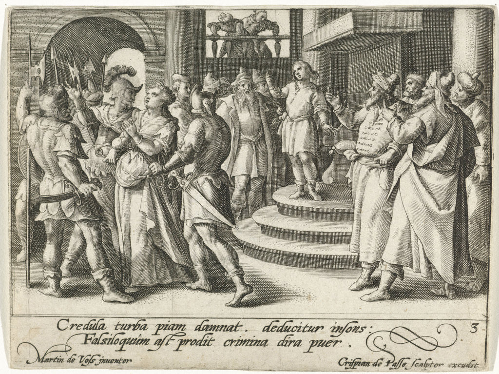 Detail of Susanna guided to the right place by Crispijn van de Passe I