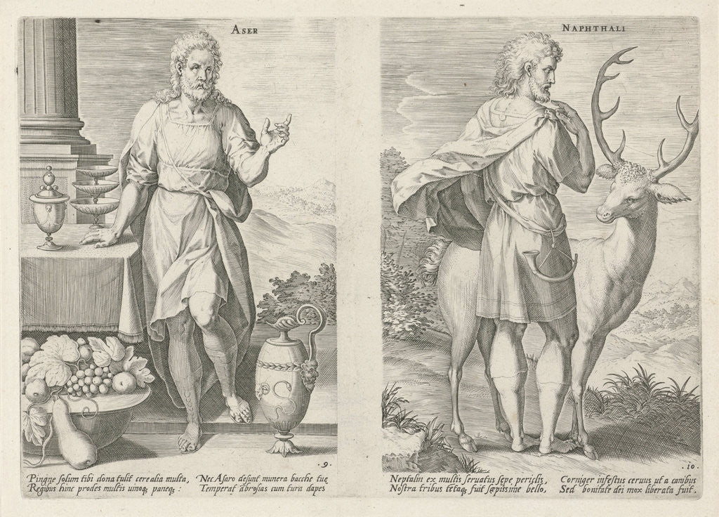 Detail of Asher and Naphtali by Claes Jansz. Visscher II