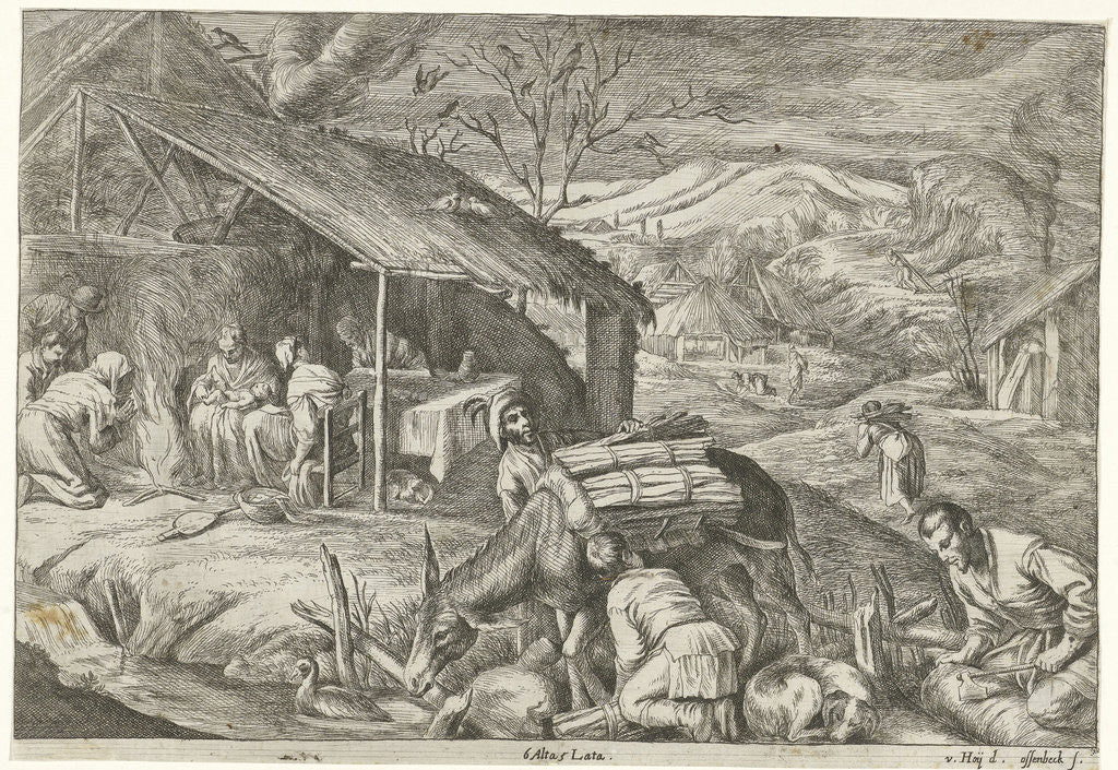 Detail of Winter by Jan van Ossenbeeck