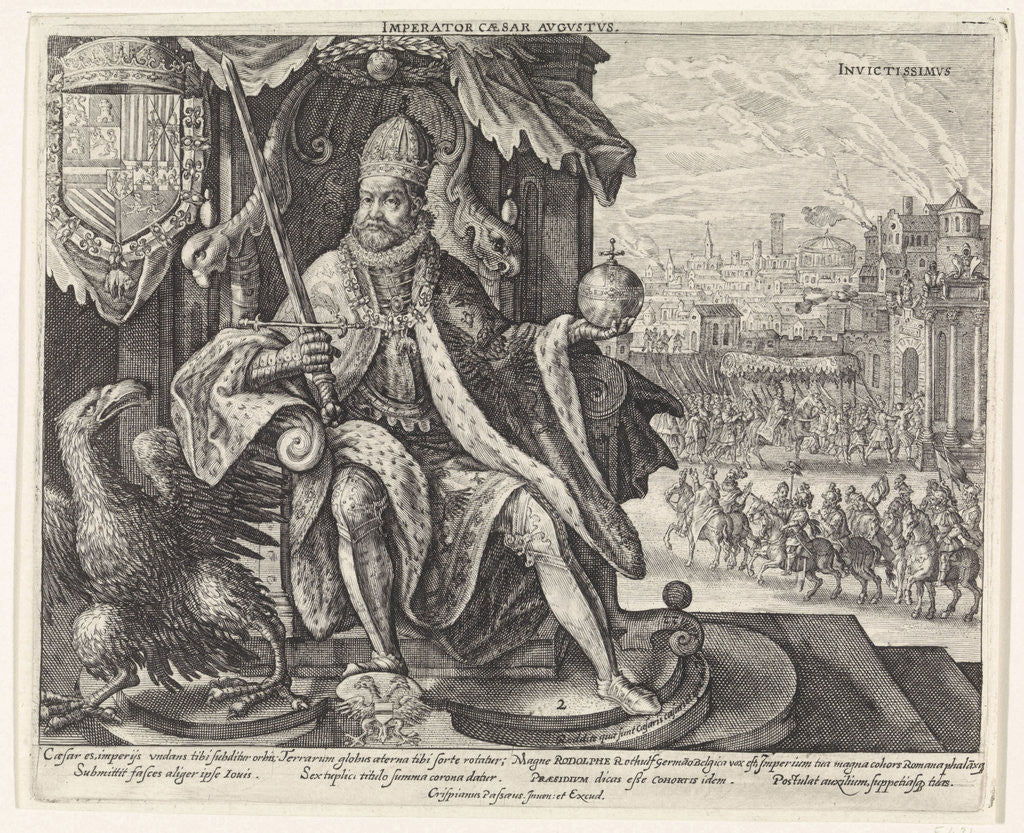Detail of Rudolf II of Habsburg by Crispijn van de Passe I
