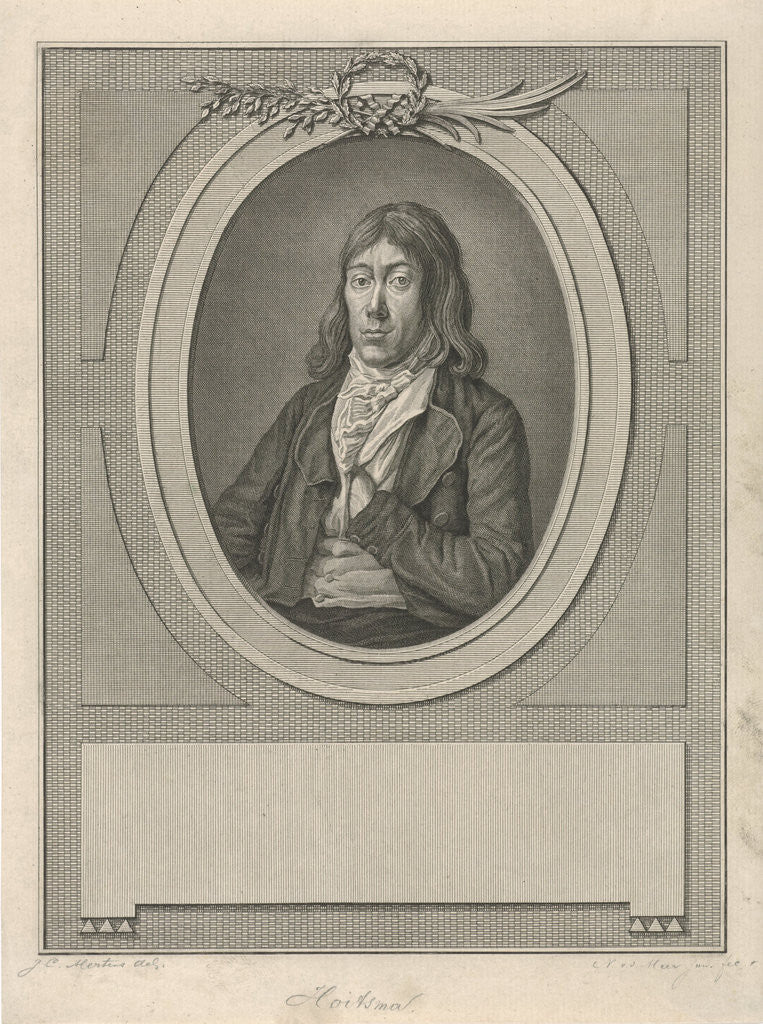 Detail of Portrait of Dirk Hoitsma by Johannes Cornelis Mertens