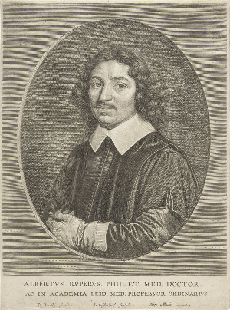 Detail of Portrait of Albert Kijper by Hugo Allard