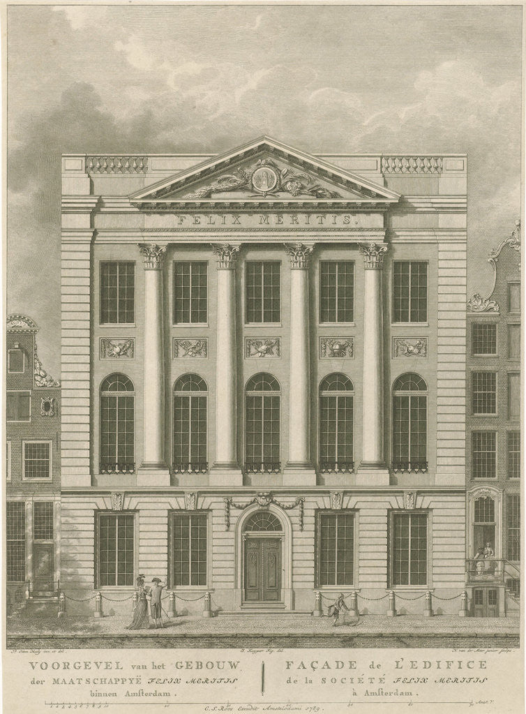 Detail of Building Felix Meritis Amsterdam by Anonymous