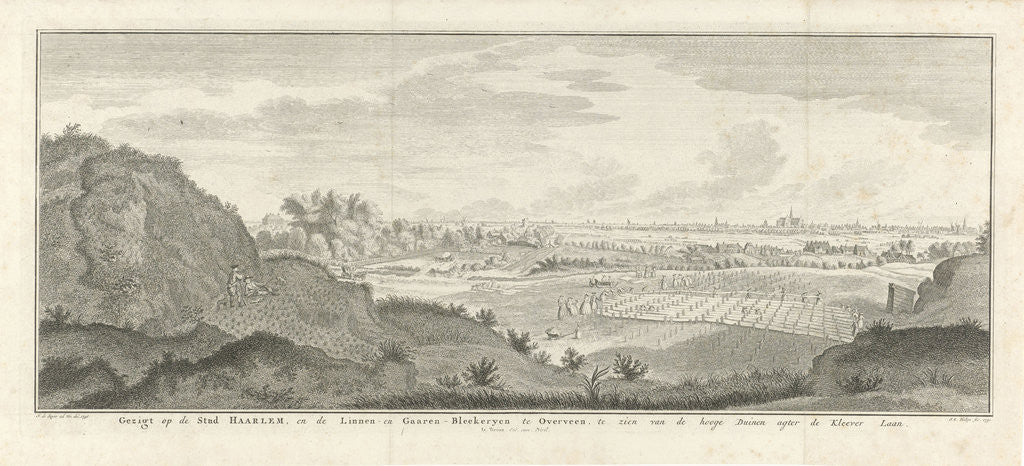 Detail of View of Haarlem and Overveen The Netherlands by Staten van Holland en West-Friesland