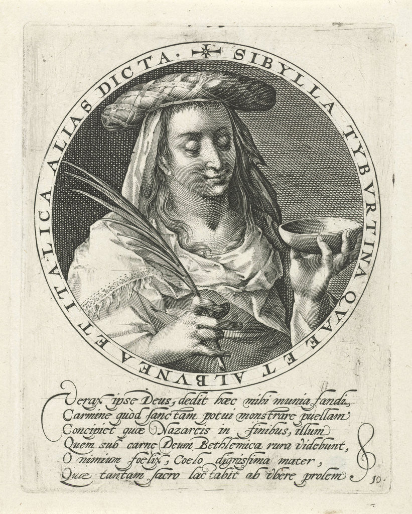 Detail of Tiburtine Sibille by Crispijn van de Passe I