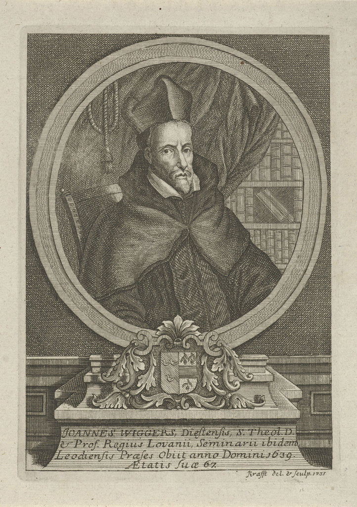 Detail of Portrait of Johannes Wiggers by H. de Smet