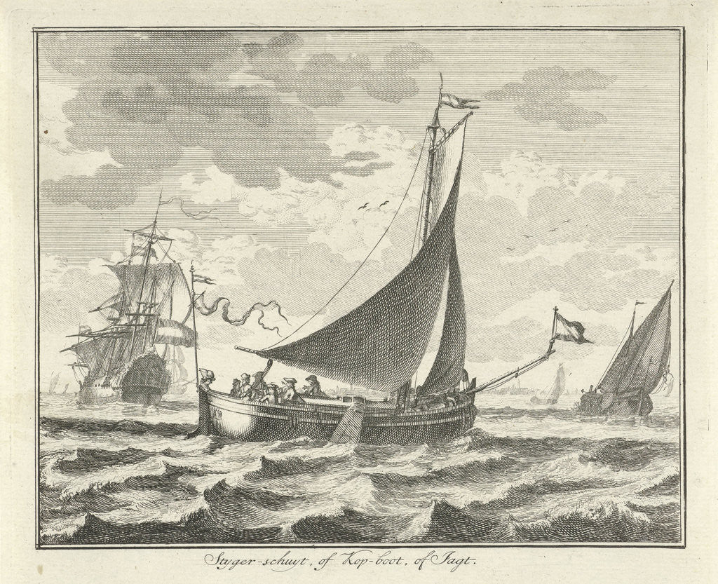 Detail of Barge on the water by Adolf van der Laan