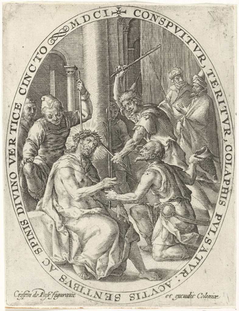 Detail of Crowning with Thorns Christ by Crispijn van de Passe I