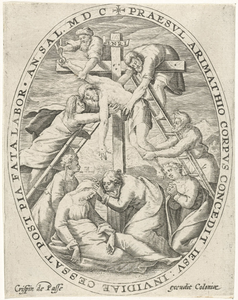 Detail of Deposition by Crispijn van de Passe I