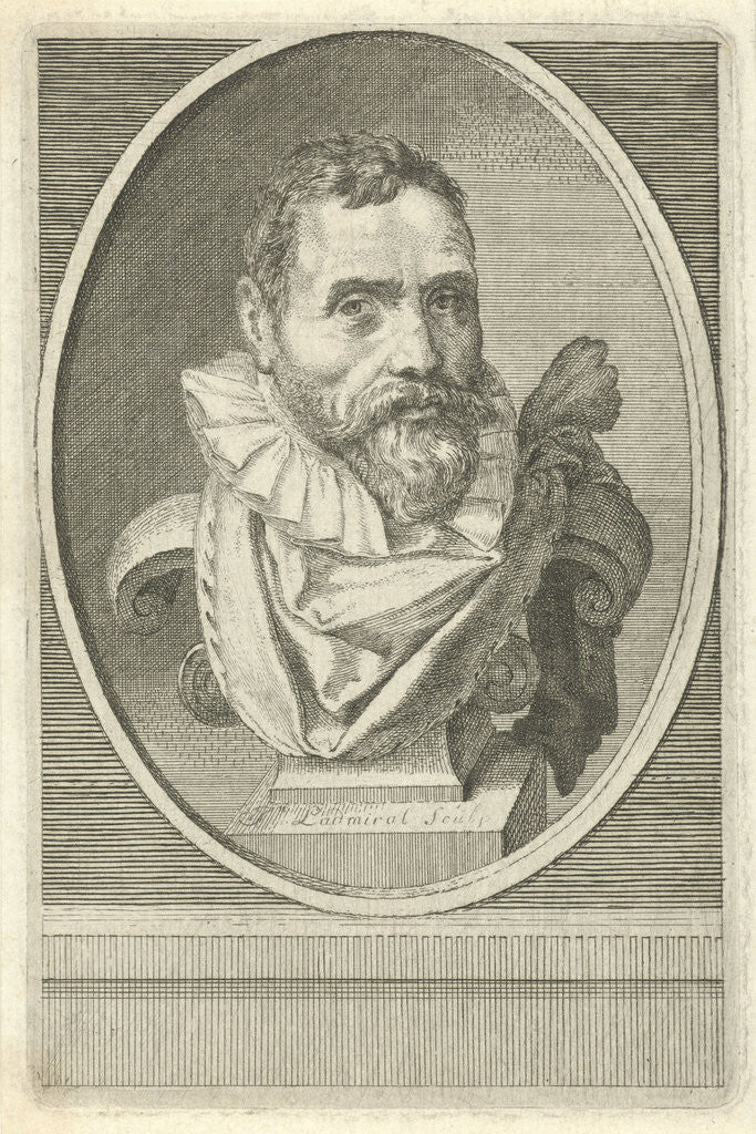 Detail of Portrait of Karel van Mander by Jan l'Admiral