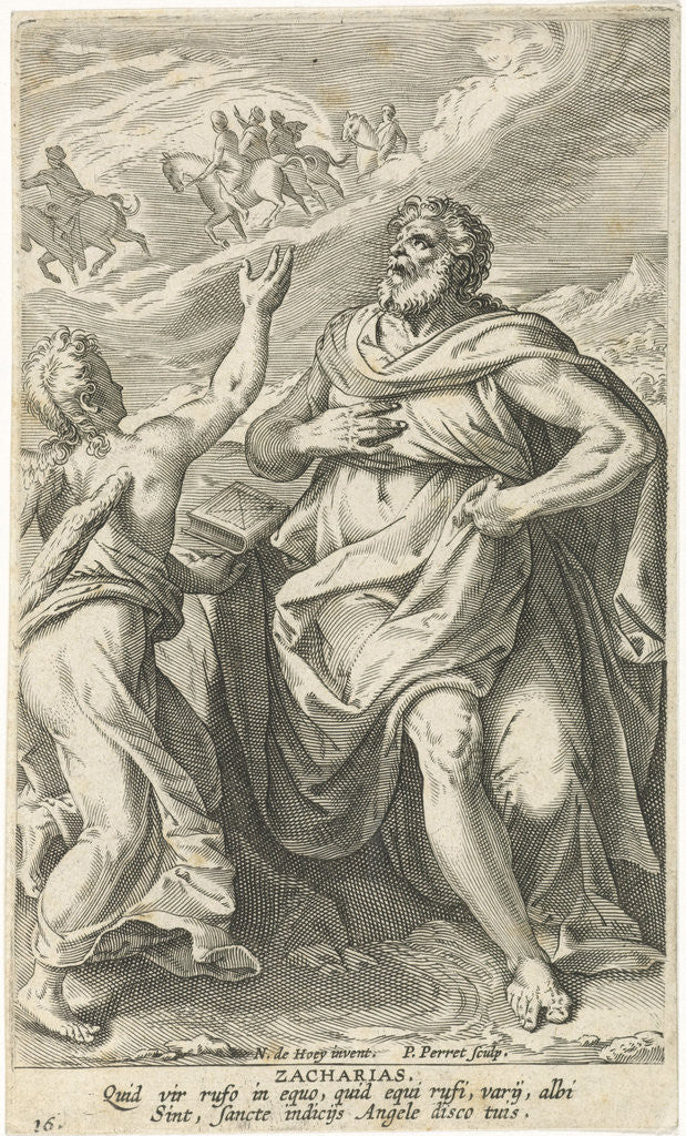 Detail of Zacharias by Cornelis Kiliaan