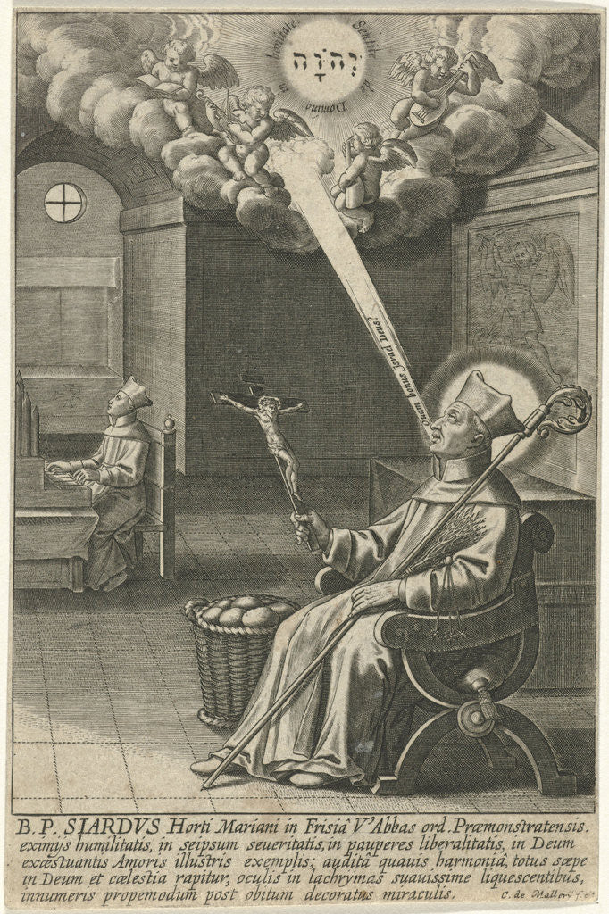 Detail of H. Siardus of Friesland by Karel van Mallery