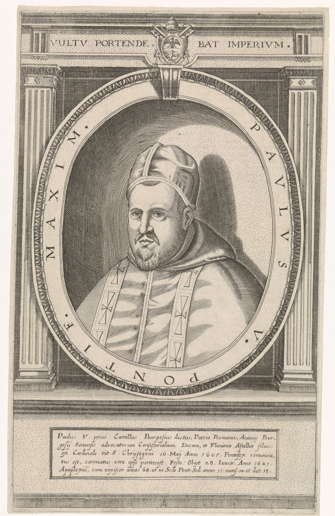 Detail of Portrait of Pope Paulus V by Friedrich van Hulsen