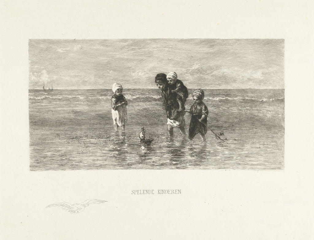 Detail of Children of the Sea by Jozef Israëls