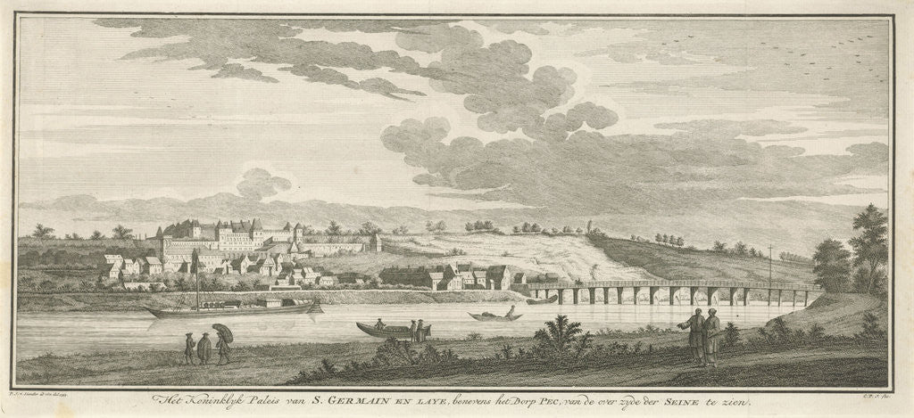Detail of View of the Castle of Saint Germain en Laye France by Caspar Jacobsz. Philips