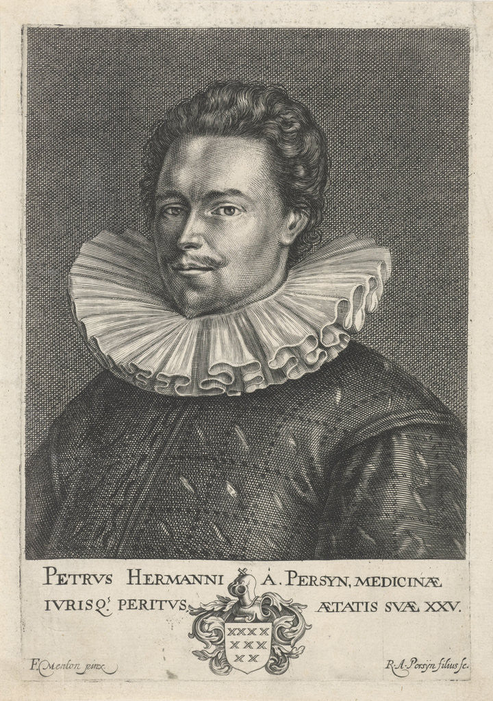 Detail of Portrait of Pieter Hermansz. Persijn by Reinier van Persijn