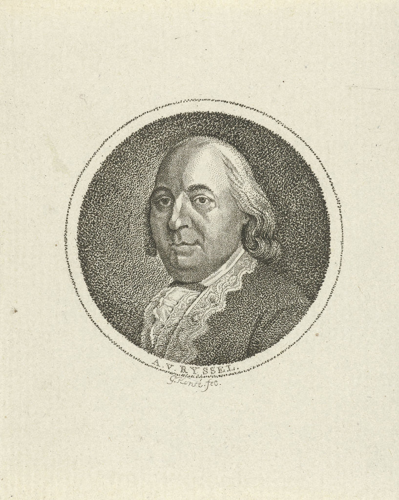Detail of Portrait of Albert Ryssel by Gerrit Konsé