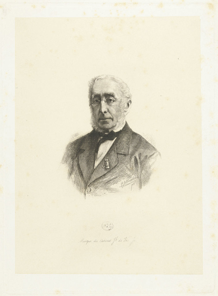 Detail of Portrait of Jacob Fox Jacobszoon by Petrus Johannes Arendzen