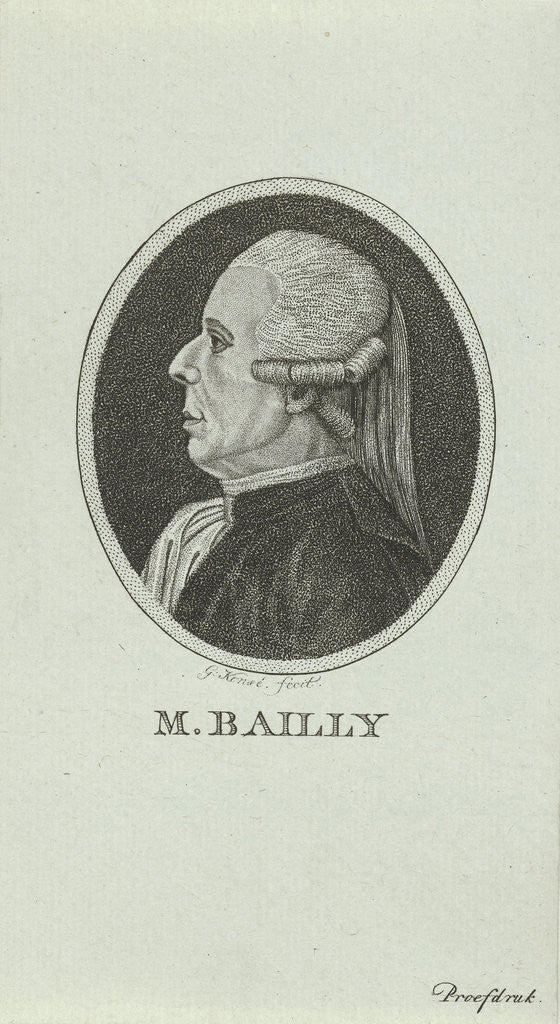 Detail of Portrait of Jean Sylvain Bailly by Boizot