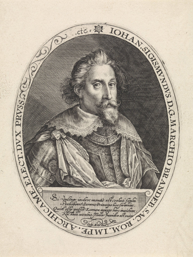 Detail of Portrait of Johann Sigismund by Caspar Ensius